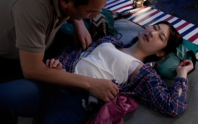 Young wife fucked hard on camping trip
